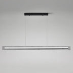 Modern Linear Black LED Hanging Pendant Lights for Kitchen