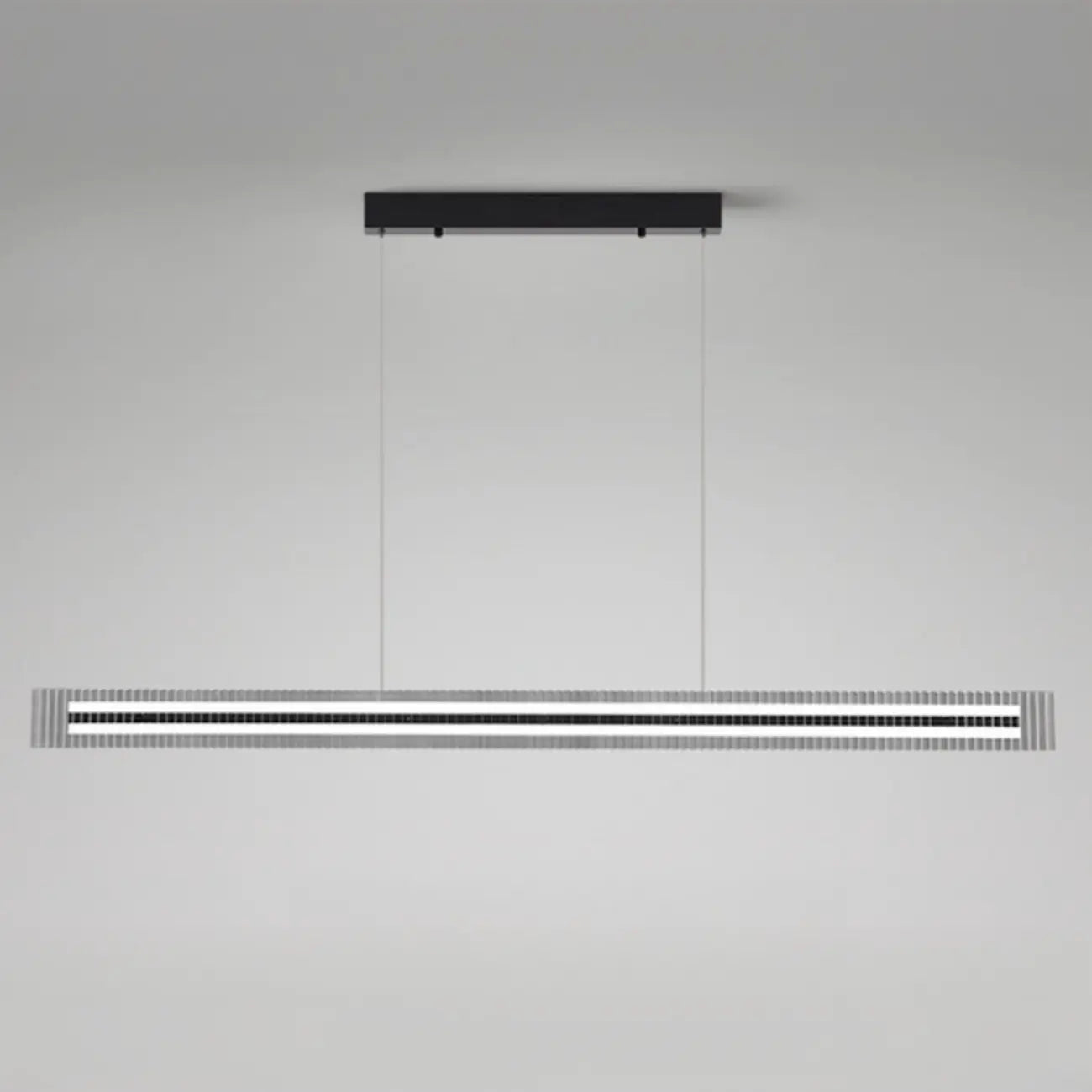Modern Linear Black LED Hanging Pendant Lights for Kitchen