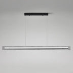 Modern Linear Black LED Hanging Pendant Lights for Kitchen