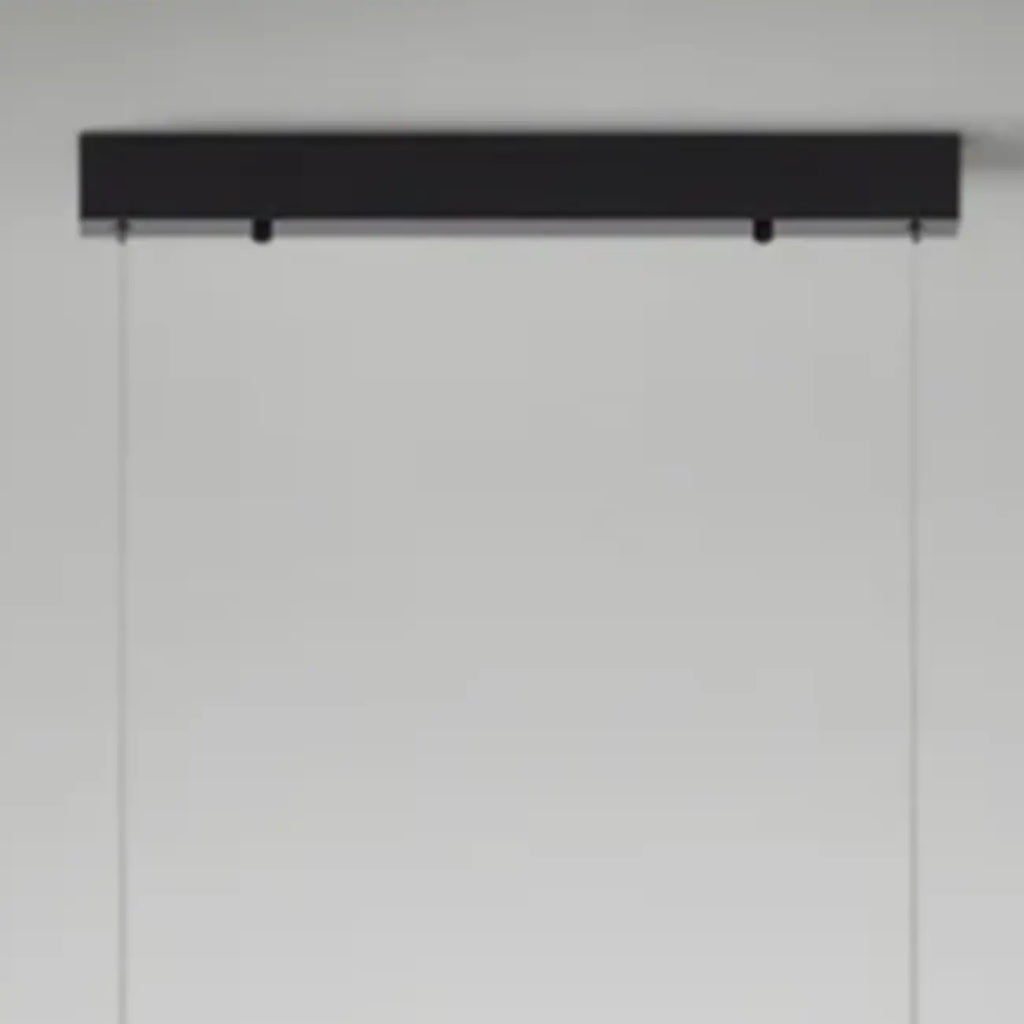 Modern Linear Black LED Hanging Pendant Lights for Kitchen