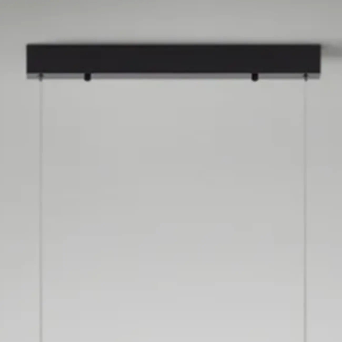 Modern Linear Black LED Hanging Pendant Lights for Kitchen