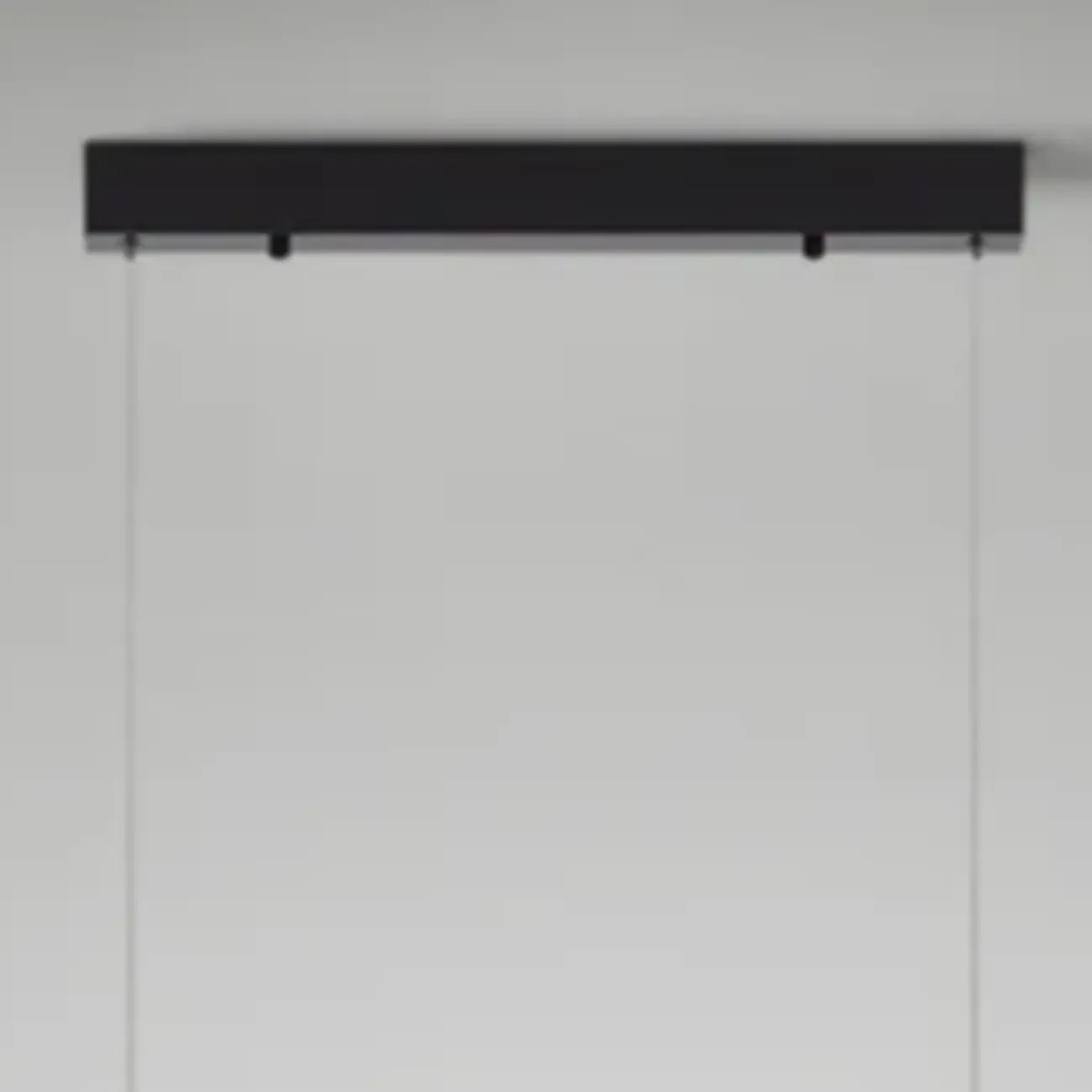 Modern Linear Black LED Hanging Pendant Lights for Kitchen