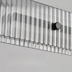 Modern Linear Black LED Hanging Pendant Lights for Kitchen