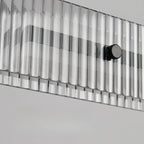 Modern Linear Black LED Hanging Pendant Lights for Kitchen