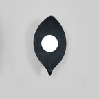 Chic Modern Mini Resin Leaf Wall Sconce for Bedroom Decor