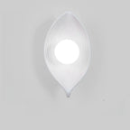 Chic Modern Mini Resin Leaf Wall Sconce for Bedroom Decor