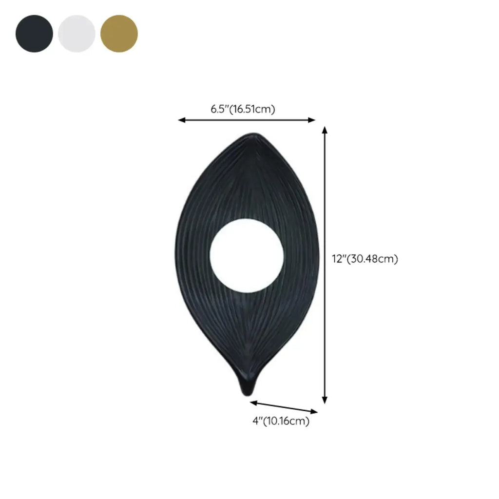 Chic Modern Mini Resin Leaf Wall Sconce for Bedroom Decor