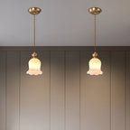 Indoor Clear Glass Pendant Lights Fixture with Adjustable Height