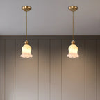 Indoor Clear Glass Pendant Lights Fixture with Adjustable Height