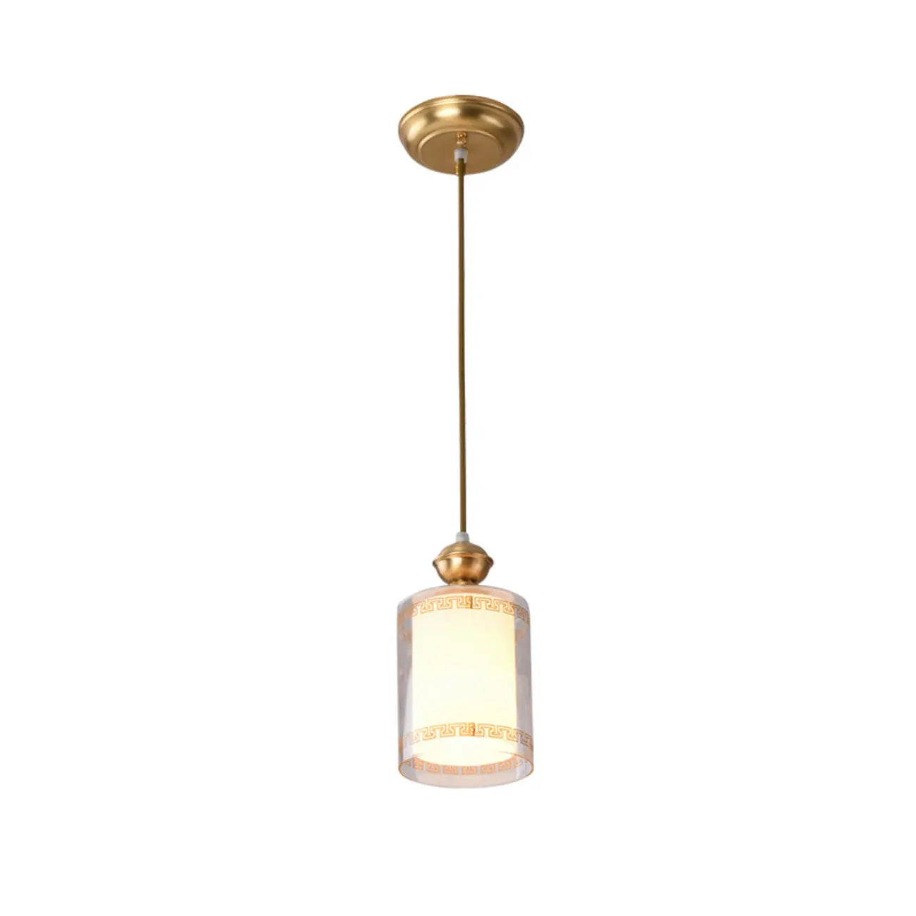 Indoor Clear Glass Pendant Lights Fixture with Adjustable Height
