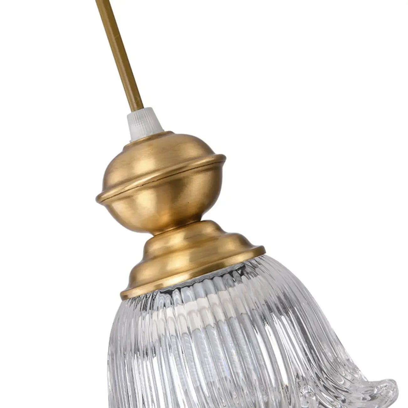 Indoor Clear Glass Pendant Lights Fixture with Adjustable Height