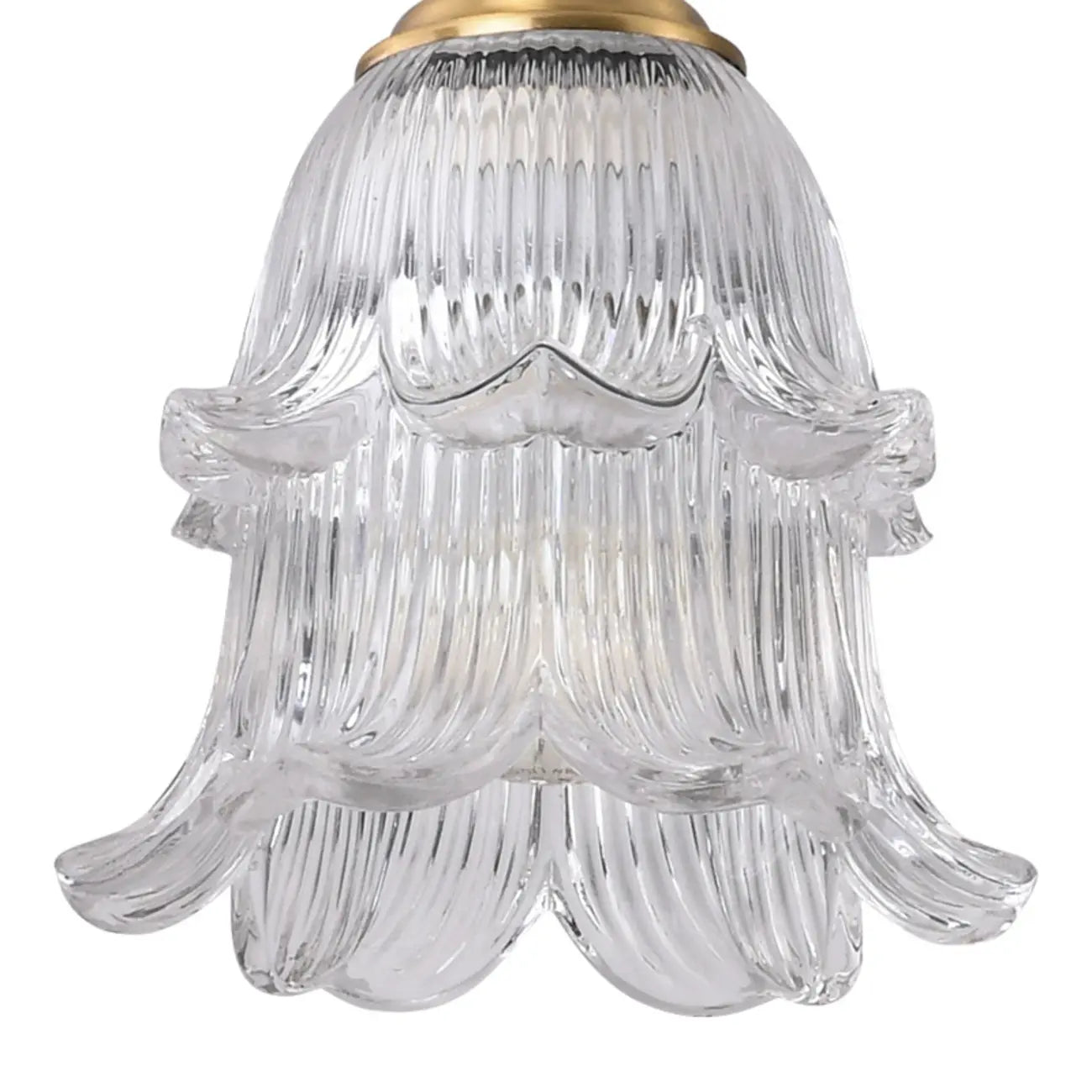 Indoor Clear Glass Pendant Lights Fixture with Adjustable Height