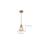 Indoor Clear Glass Pendant Lights Fixture with Adjustable Height