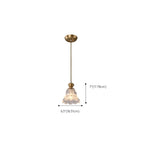 Indoor Clear Glass Pendant Lights Fixture with Adjustable Height