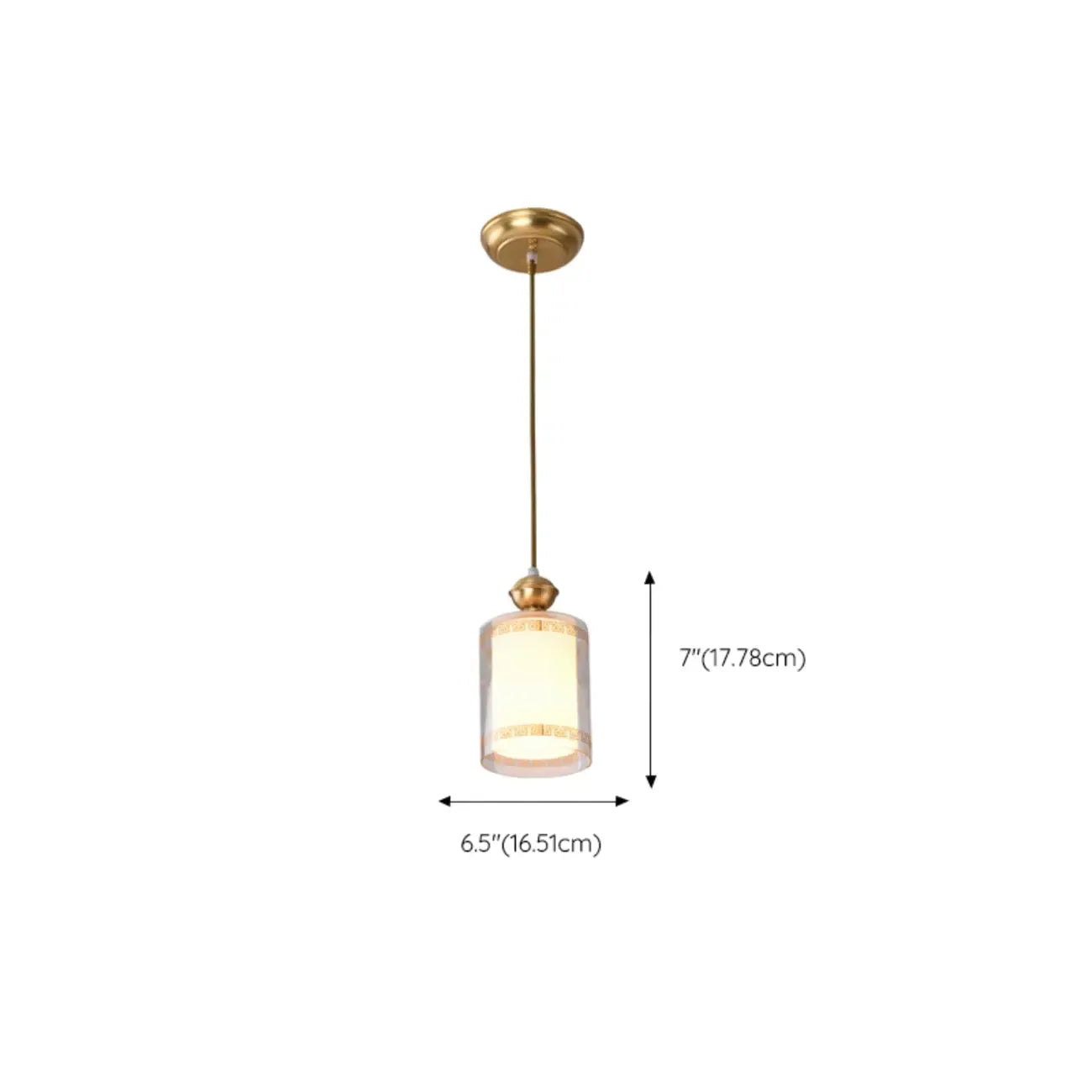 Indoor Clear Glass Pendant Lights Fixture with Adjustable Height