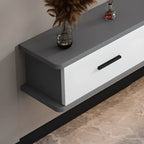Modern Wall-Mounted Wooden TV Stand with Storage