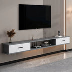 Modern Wall-Mounted Wooden TV Stand with Storage