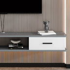 Modern Wall-Mounted Wooden TV Stand with Storage