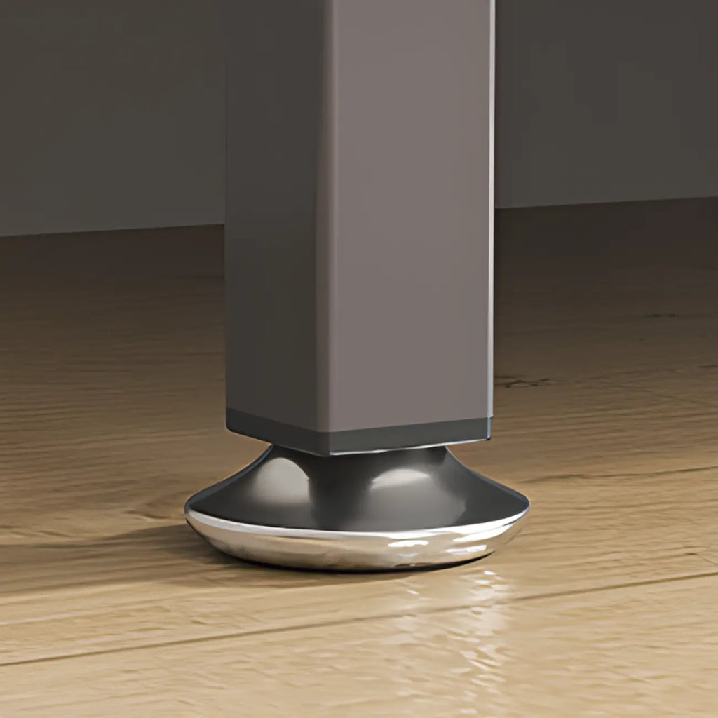 Modern Steel Multi-Shelf Sideboard with Pegboard Back