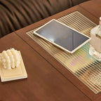 Small Foldable Mobile Wood Glass Oval Side Table with Drawer