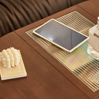 Small Foldable Mobile Wood Glass Oval Side Table with Drawer