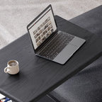 Versatile Swivel Top Modern Wood Side Table with Wheels