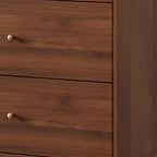 3-Drawer Wooden Fluted Glass Door Kitchen Sideboard