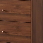 3-Drawer Wooden Fluted Glass Door Kitchen Sideboard