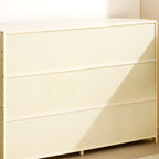 Narrow Rectangular Rattan Bamboo Sideboard with Open Shelf