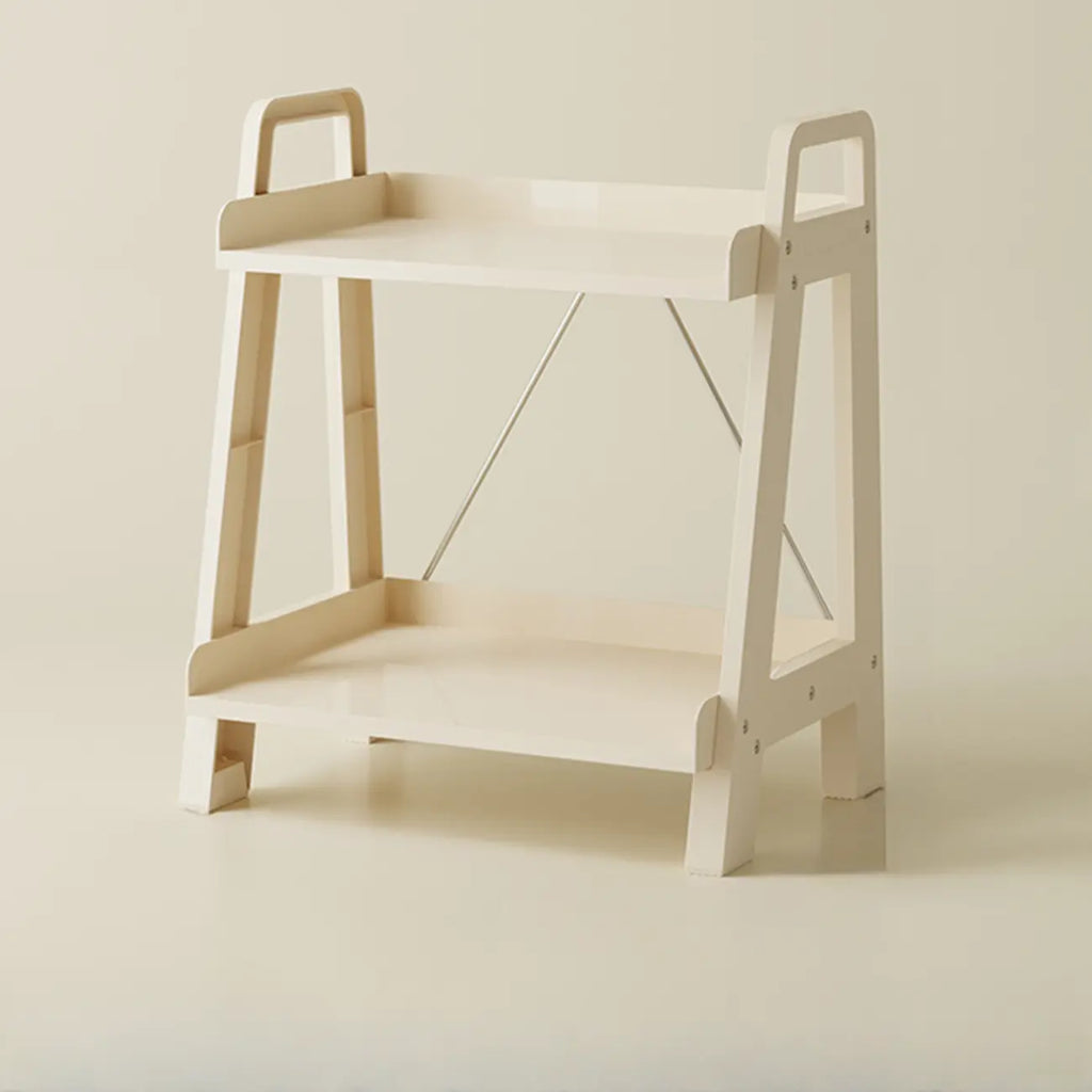 Modern Milky White Four Legs Acrylic Sofa End Table