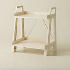 Modern Milky White Four Legs Acrylic Sofa End Table