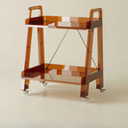 Modern Milky White Four Legs Acrylic Sofa End Table