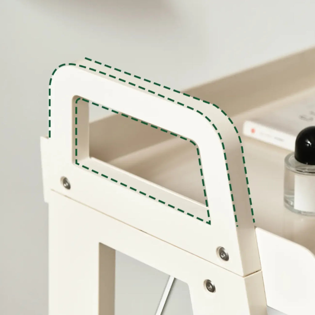 Modern Milky White Four Legs Acrylic Sofa End Table