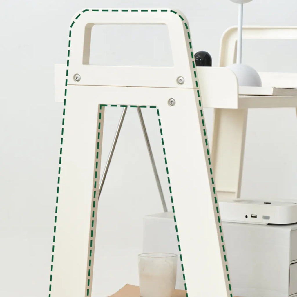 Modern Milky White Four Legs Acrylic Sofa End Table