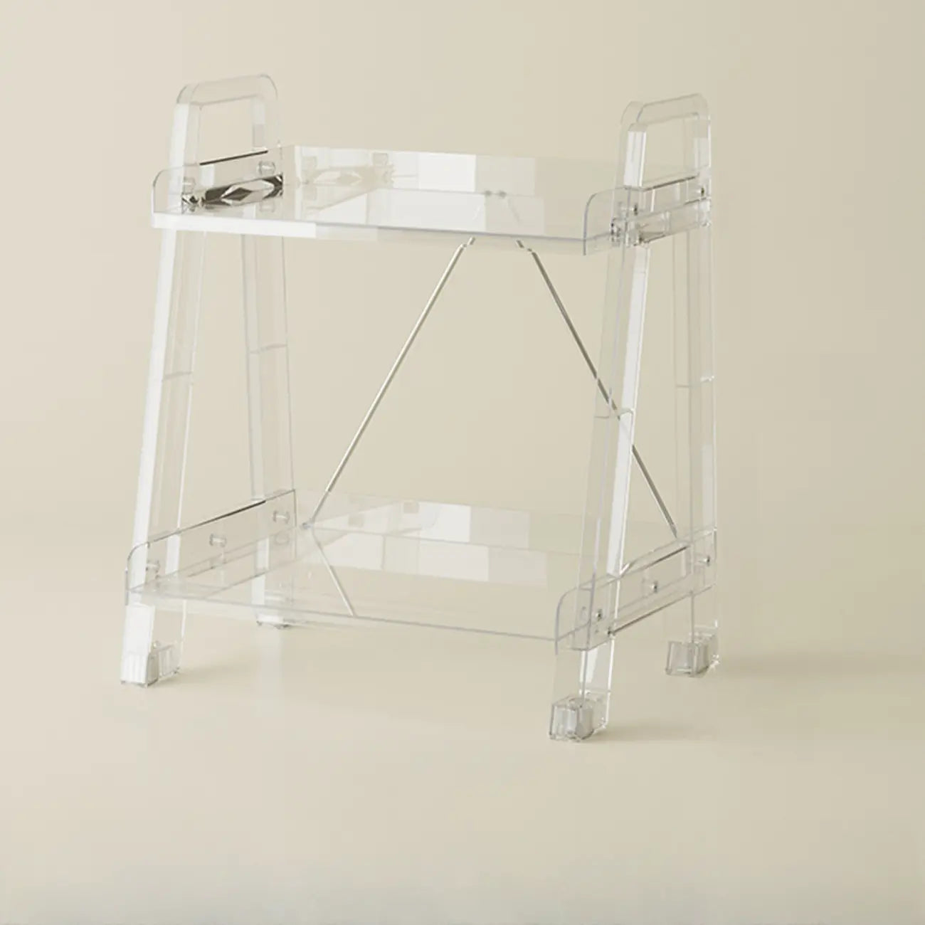 Modern Milky White Four Legs Acrylic Sofa End Table