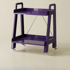 Modern Milky White Four Legs Acrylic Sofa End Table