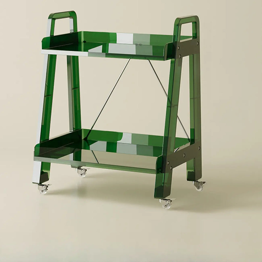 Modern Milky White Four Legs Acrylic Sofa End Table