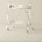 Modern Milky White Four Legs Acrylic Sofa End Table