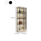 Stylish Metal Glass Floor Display Cabinet with LED Lighting