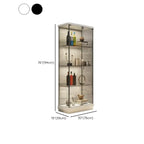 Stylish Metal Glass Floor Display Cabinet with LED Lighting