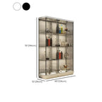Stylish Metal Glass Floor Display Cabinet with LED Lighting
