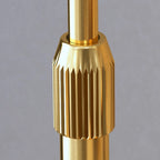 Orange Glass Dome Shade Adjustable Height Mental Floor Lamp