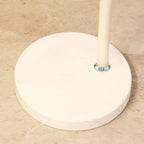 Orange Glass Dome Shade Adjustable Height Mental Floor Lamp