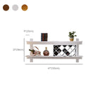 Vintage Hanging Wine Bottle and Glass Rack with Shelf