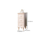 Art Deco Wood Top 3 Drawer Nightstand with Legs