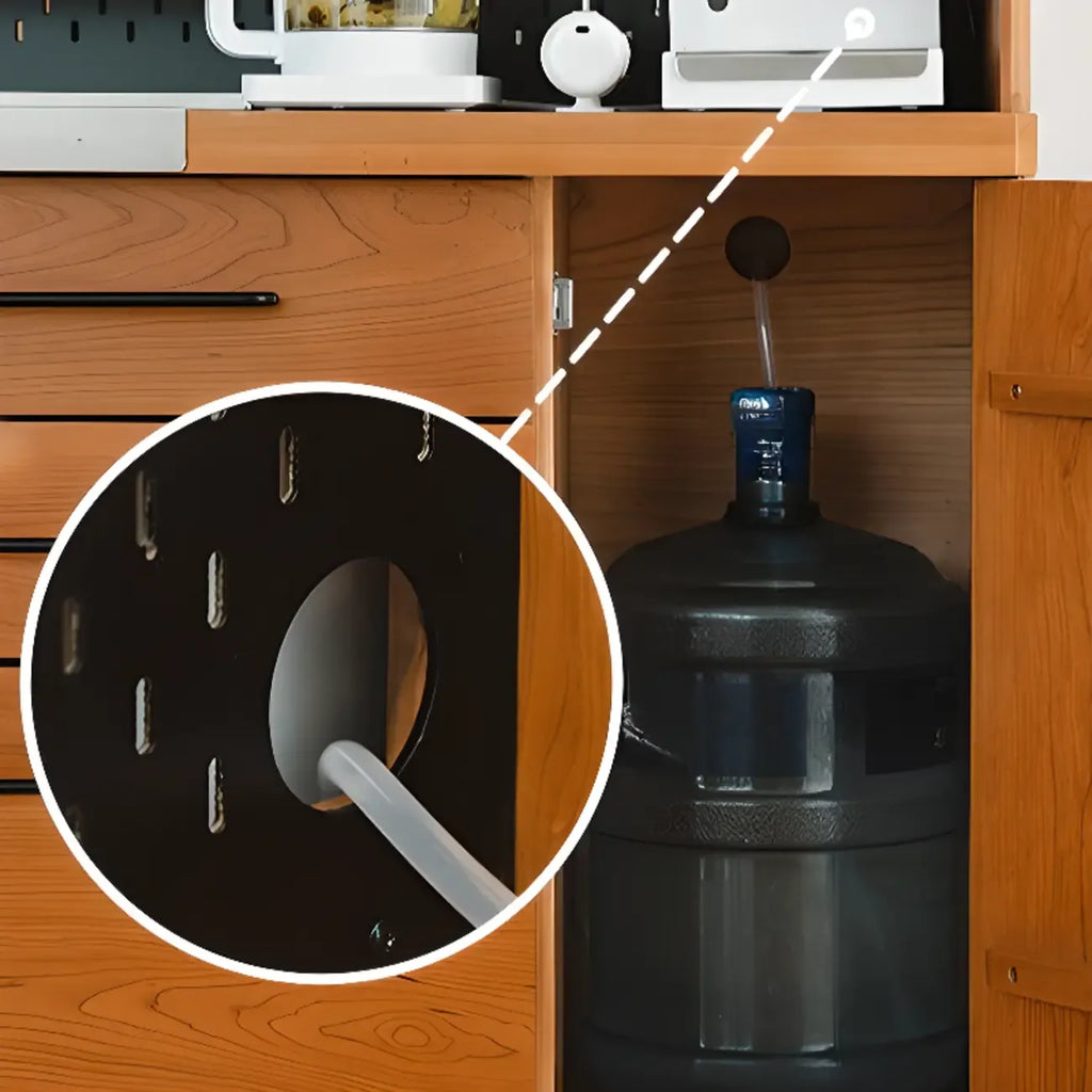 Modern Cherry Pine Kitchen Storage Cabinet