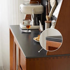 Modern Pine Cherry Wood Sliding Door Buffet