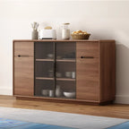 Modern Wood Buffet with Spacious Storage Cabinets