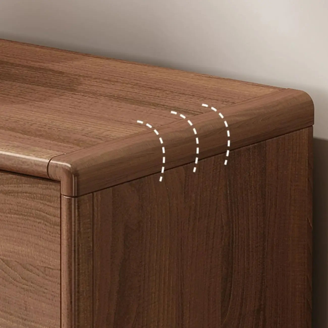 Modern Wood Buffet with Spacious Storage Cabinets