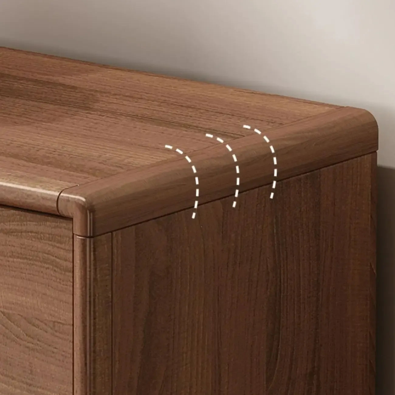 Modern Wood Buffet with Spacious Storage Cabinets